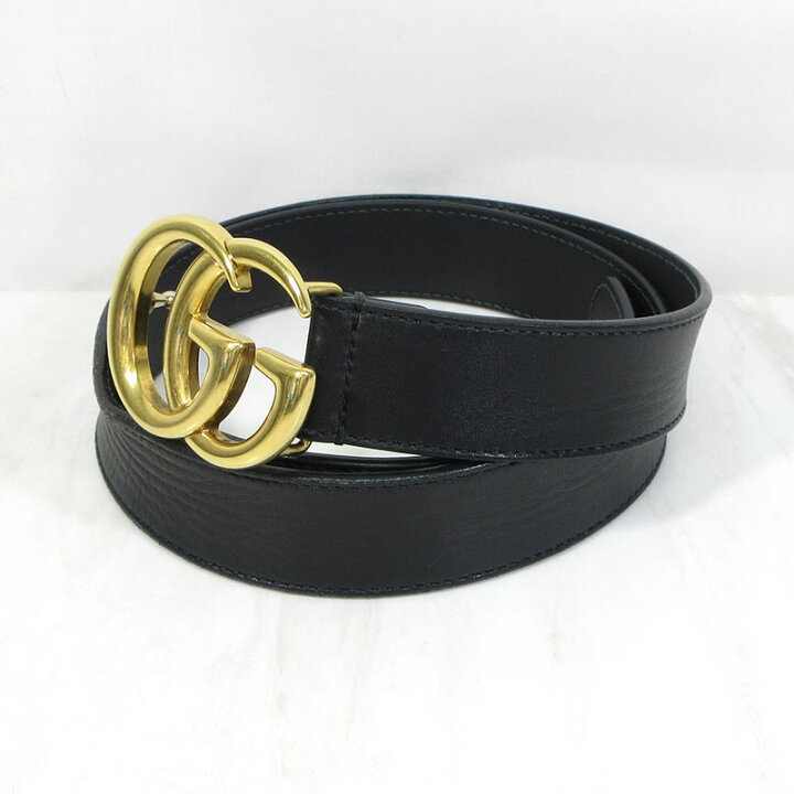 楽天市場】【中古】GUCCI | グッチ 414516 AP00T ダブルG レザーベルト 