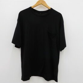 【中古】 Super 100's Wool T-shirts 半袖Tシャツ AWS6-CS005 awasa ブラック サイズ：1【瀬戸大橋店】