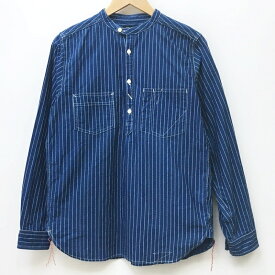 【中古】Dapper's ダッパーズ デニムシャツ サイズ：38 カラー：インディゴ model:Classical Stand Collar Pullover Work Shirts / アメカジ【f101】