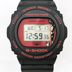 【中古】G-SHOCK ジーショック HYSTERIC GLAMOUR ヒステリックグラマー時計 DW-5750E デジタル クォーツ カラー：ブラック 【f131】