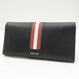 【中古】BALLY バリー 二つ折り長財布 サイズ：- カラー：ブラック 6218067TALIRO【f125】
