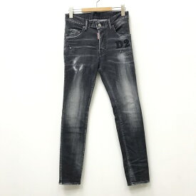 【中古】DSQUARED2 ディースクエアード デニムパンツ サイズ：42 カラー：ブラック 22ss S74LB1181 S30503 SUPER TWINKY JEAN【f108】