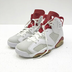 【中古】NIKE ナイキ 384664-113 Air Jordan 6 Retro Altenate Hare ナイキ エアジョーダン6 レトロ オルタネイト ヘア スニーカー サイズ：27cm カラー：ホワイト 【f126】