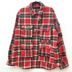 【中古】Engineered Garments エンジニアードガーメンツ ウールジャケット サイズ：M カラー：レッド Explorer Shirts / セレクト【f091】