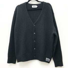 【中古】PALACE SKATEBOARDS パレススケートボード カーディガン サイズ：L カラー：ブラック 23AW CHILL CARDIGAN / ストリート【f103】