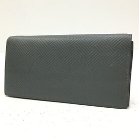 【中古】BOTTEGA VENETA ボッテガヴェネタ 二つ折り長財布 サイズ：- カラー：デボスイントレチャート P01713374K 591365【f125】