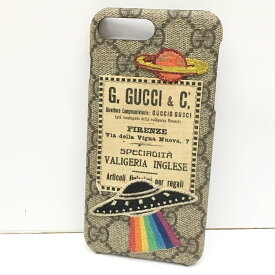 【中古】GUCCI グッチ クーリエ　バンパー iPhone 8 Plus スマホ・携帯ケース サイズ：- カラー：GGスプリーム 527263【f135】