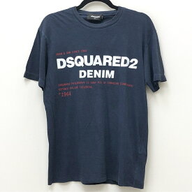 【中古】DSQUARED2 ディースクエアード Tシャツ半袖 サイズ：M カラー：ネイビー 2020S/S S74GD0729【f108】