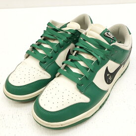 【中古】NIKE ナイキ DR9654-100 Dunk Low SE Lottery Pale Ivory/Malachite ダンク ロー SE ロッタリー ペールアイボリー/マラカイト スニーカー サイズ：29cm カラー：グリーン 【f126】