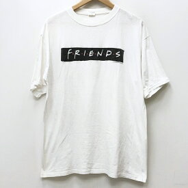 【中古】VINTAGE衣料 ヴィンテージイリョウ Tシャツ半袖 サイズ：XL カラー：ホワイト 1997年 FRIENDS / アメカジ【f101】
