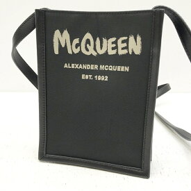 【中古】ALEXANDER McQUEEN アレキサンダーマックイーン ショルダーバッグ サイズ：- カラー：ブラック 6685921AAEZ Black fabric mini Edge crossbody bag【f121】