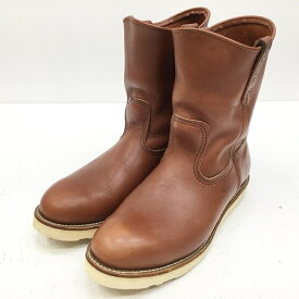 【中古】RED WING レッドウィング　レッドウイング エンジニアブーツ サイズ：US9.5(約27.5cm) カラー：ブラウン 2006 8866 ペコスブーツ【f127】