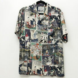 【中古】WACKOMARIA ワコマリア アロハ サイズ：M カラー：マルチカラー 無惨絵 HAWAIIAN SHIRT TYPE13【f104】