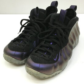 【中古】NIKE ナイキ Air Foamposite One Eggplant 314996-008 スニーカー サイズ：26.5 カラー：パープル 【f126】