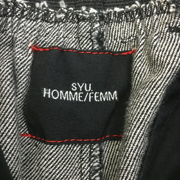 楽天市場】【中古】SYU.HOMME /FEMM シュウオムフェム デニムパンツ 