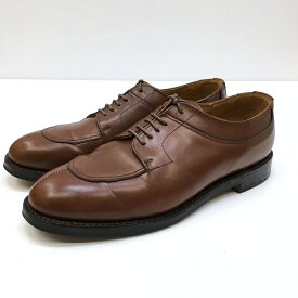 【中古】Lloyd foot wear ロイド・フットウェア レザーシューズ サイズ：UK8 カラー：ブラウン 7214 model:U TIP LETHER SHOES　MADE IN ENGLAND【f127】