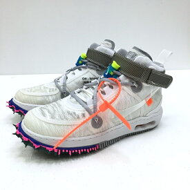 【中古】NIKE ナイキ OFF-WHITE オフホワイトDO6290-100 AIR FORCE 1 MID SP エア フォース 1 ミッド SP スニーカー サイズ：24cm カラー：ホワイト 【f126】