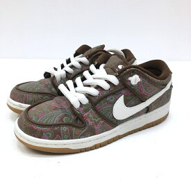 【中古】NIKE ナイキ DH7534-200 SB DUNK LOW PRO PREMIUM PAISLEY スケートボーディング ダンク ロー プロ プレミアム ブラウン ペイズリー スニーカー サイズ：24cm カラー：マルチ【f128】