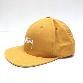 【中古】STUSSY ステューシー キャップ サイズ：- カラー：イエロー LOGO CAP【f118】