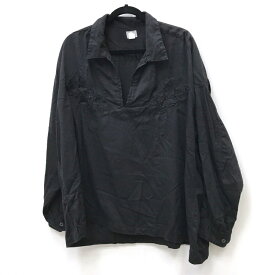【中古】DELUXE CLOTHING デラックスクロージング EVISEN エビセンシャツ長袖 サイズ：XL カラー：ブラック 21SD1031 CAMELLIA SHIRTS【f104】