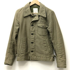 【中古】WACKOMARIA ワコマリア ボアジャケット サイズ：S カラー：グリーン [model:A-2 DECK JACKET] 【f096】