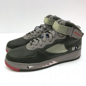 【中古】【返品交換不可】【観賞用】NIKE ナイキ 325330-341 Air Jordan Fusion 5 Premier Grey Nurse エアジョーダン フュージョン 5 プレミア グレー スニーカー サイズ：28.5cm カラー：カーキグリーン 2008 【f126】