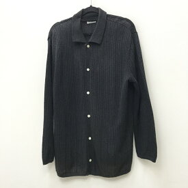 【中古】COOHEM コーへン ニット サイズ：2 カラー：ブラック 15-212-005PAPER YARN KNIT SHIRT【f104】