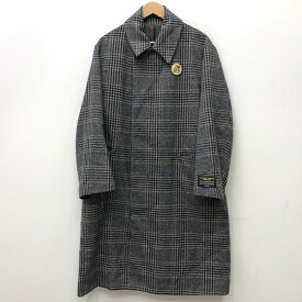 【中古】Adam et Rope アダムエロペ ステンカラーコート サイズ：M カラー：柄：チェック GMO-19110-B2020A/W HYBRID TWEED COAT / セレクト【f091】