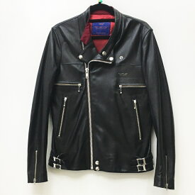 【中古】UNDERCOVER アンダーカヴァーアンダーカバー ライダースジャケット サイズ：2 カラー：ブラック 16SS UCQ4212THE GREATEST期 シープスキン ダブル ライダース【f096】