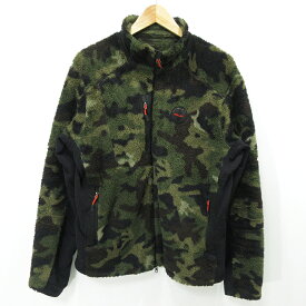 【中古】Ralph Lauren｜ラルフローレン フリースジャケット カモ柄 カーキ【f093】