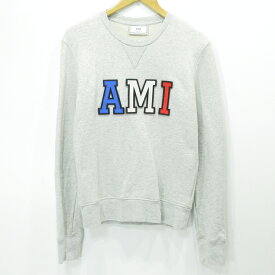 【中古】AMI PARIS｜アミ パリス スウェットシャツ AMIパッチ グレー サイズ：XS【f108】