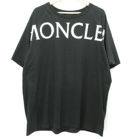 【中古】MONCLER｜モンクレール 半袖ロゴTシャツ ブラック サイズ：XXXL【f108】