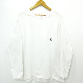 【中古】Y's｜ワイズ 長袖Tシャツ 2PIECES L/S T-SHIRTS ホワイト サイズ：4【f108】