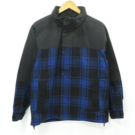 【中古】eYe JUNYA WATANABE MAN × THE NORTH FACE｜アイ ジュンヤワタナベマン × ザ・ノース・フェイス チェック柄ウール混ジャケット Hydrena Plaid Jacket ブラック×ブルー サイズ：XS【f108】