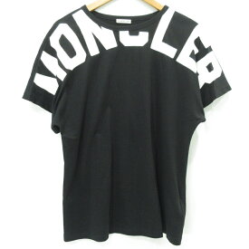 【中古】MONCLER｜モンクレール クルーネック半袖Tシャツ ブラック サイズ：M【f112】