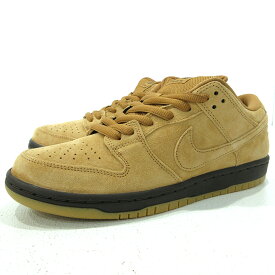 【中古】NIKE｜ナイキ スニーカー SB DUNK LOW PRO Wheat BQ6817-204 ブラウン サイズ：26.5cm【f126】