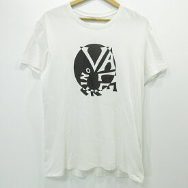 【中古】VALENTINO｜ヴァレンティノ スパイラルプリント半袖Tシャツ ホワイト サイズ：L【f108】