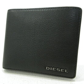 【中古】DIESEL｜ディーゼル 二つ折り財布 X06627 ブラック【f124】