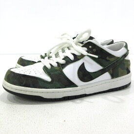 【中古】NIKE｜ナイキ スニーカー　SB ZOOM DUNK LOW PRO 854866-331 カーキグリーン サイズ：27.5cm【f126】