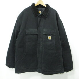 【中古】CARHARTT｜カーハート 中綿ワークジャケット Traditional Coat C003 ブラック サイズ：3XL【f095】