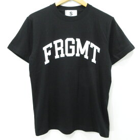 【中古】FRAGMENT｜フラグメント ロゴ半袖Tシャツ ブラック サイズ：S【f103】