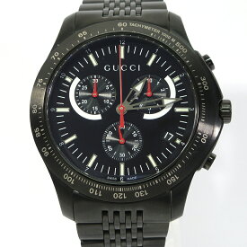 【中古】GUCCI｜グッチ YA126258 G-Timeless Chronograph / 多針アナログ クォーツ 腕時計 ブラックなど【f135】