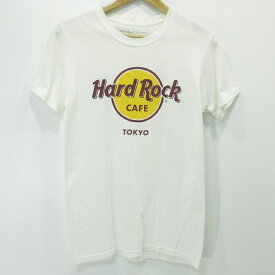 【中古】Hard Rock Cafe｜ハードロックカフェ ロゴ プリント半袖Tシャツ ホワイト サイズ：S【f101】