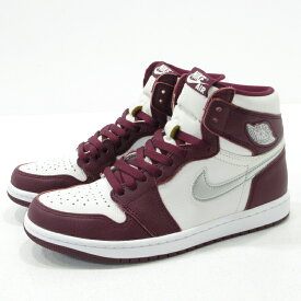 【中古】NIKE｜ナイキ スニーカー AIR JORDAN 1 RETRO HIGH OG Bordeaux 555088-611 ボルドー×ホワイト サイズ：26.0cm【f126】