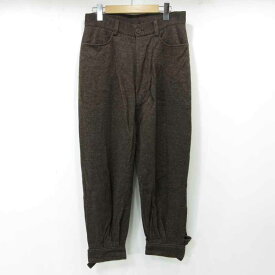 【中古】Vivienne Westwood MAN｜ヴィヴィアンウエストウッド マン ウール混パンツ ジョッパーズパンツ ブラウン サイズ：44【f107】