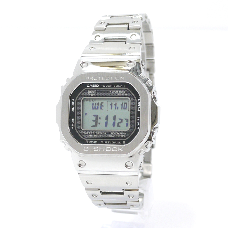 CASIO｜カシオ 腕時計 G-SHOCK Gショック FULL METAL GMW-B5000D-1JF Bluetooth搭載 ソーラー シルバー【f131】  - www.edurng.go.th