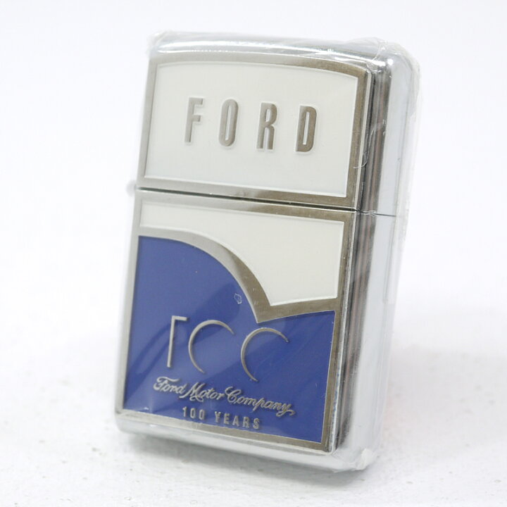 楽天市場】【中古】ZIPPO｜ジッポー Ford Motor Company フォード社 100YEARS 100年記念  シルバー×ホワイト×ブルー【f134】 : お宝市番館