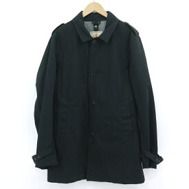 【中古】BARACUTA｜バラクータ トレンチコート ブラック サイズ：44【f094】