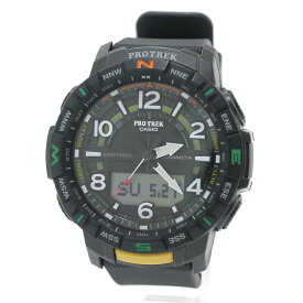 【中古】CASIO｜カシオ 腕時計　PRO TREK　プロトレック　3HコンビQUAD SENSOR　クワッドセンサー　PRT-B50-1DR ブラックなど【f131】