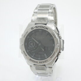 【中古】CASIO｜カシオ 腕時計 G-SHOCK Gショック G-STEEL GST-B500D-1A1JF Bluetooth ソーラー シルバー【f131】
